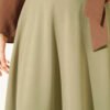 Zippered Tencel Flared Skirt wholesale skirt view 4 - Hicabistan Turkey factory