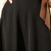 Zippered Tencel Flared Skirt Black wholesale skirt view 4 - Hicabistan Turkey factory