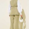 ⁦Ruffled Lace Vest Two-Piece Set⁩ - الصورة ⁦3⁩