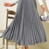 Ruffled Pleated Waistband Skirt