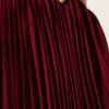 Ruffled Tulle Skirt Burgundy wholesale skirt view 4 - Hicabistan Turkey factory
