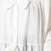 Oversized Shirt with Bow Detail Ecru wholesale shirt view 4 - Hicabistan Turkey factory