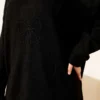 Bow Knit Tunic Black en gros tunic view 4 - Hicabistan usine Turquie