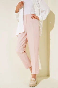 Alternative view of Pocket Detail Trousers Powder Pink
