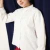 Woven Belted Half Button Dress Großhandel shirt view 2 - Hicabistan Türkei Fabrik
