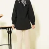 Lace-Up Blouse Black groothandel shirt view 3 - Hicabistan Turkije fabriek