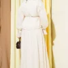 Ruffled Skirt Set with Chest Gathered Beige al por mayor clothing set view 3 - Hicabistan fábrica Turquía