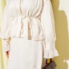 Ruffled Skirt Set with Chest Gathered Beige al por mayor clothing set view 4 - Hicabistan fábrica Turquía