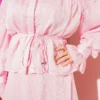 Ruffled Skirt Set with Chest Gathered Pink al por mayor clothing set view 4 - Hicabistan fábrica Turquía