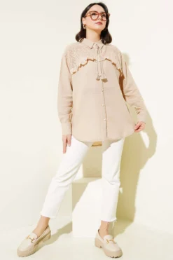 Alternative view of Lace Ruffled Blouse