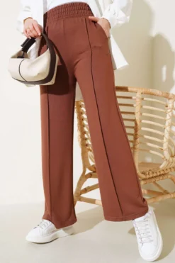 Wide Waistband Elasticated Trousers