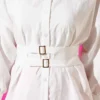 Wide Elastic Belt Shirt White Großhandel shirt view 4 - Hicabistan Türkei Fabrik