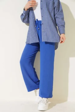 Wide-Leg Ayrobin Trousers Indigo