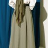 Wide Belted Pleated Tencel Skirt wholesale skirt view 3 - Hicabistan Turkey factory