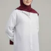Hidden Button Modal Fabric Shirt Ecru
