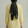 Hidden Button Modal Fabric Shirt Yellow Großhandel shirt view 3 - Hicabistan Türkei Fabrik