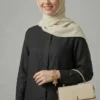 Hidden Button Modal Fabric Shirt Black