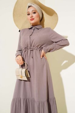 Alternative Ansicht von Hidden Half-Button Dress Mink