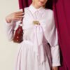 Cape with Skirt Set with Gold Accessories Pink wholesale clothing set view 2 - Hicabistan Turkey factory