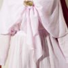 Cape with Skirt Set with Gold Accessories Pink wholesale clothing set view 4 - Hicabistan Turkey factory