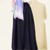 Buttoned Pocket Dabıl Skirt Navy Blue wholesale skirt view 3 - Hicabistan Turkey factory