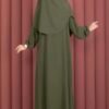Modest Kids Prayer Dress Khaki Großhandel prayer dress view 4 - Hicabistan Türkei Fabrik