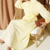 Collared Buttoned Dress Yellow