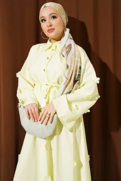 Alternative view of Floral Embellished Tie-String Skirt Set Green