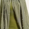 Pearl Cape Evening Dress Khaki al por mayor dress view 4 - Hicabistan fábrica Turquía
