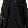 Pearl Cape Evening Dress Black بالجملة dress view 4 - Hicabistan مصنع تركيا