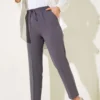 Belted Tapered Pants with String Detail wholesale pants view 2 - Hicabistan Turkey factory