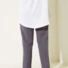Belted Tapered Pants with String Detail wholesale pants view 3 - Hicabistan Turkey factory