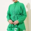 Belted Bark Shirt Green