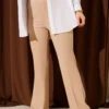 Flared Waistband Double Pants