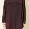 Basic Two-Piece Set Brown Großhandel clothing set view 4 - Hicabistan Türkei Fabrik