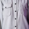 Double Pocket Wool Shirt Grey wholesale shirt view 4 - Hicabistan Turkey factory