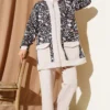 Two-Piece Set with Leopard Print and Pockets Beige all'ingrosso clothing set view 2 - Hicabistan fabbrica Turchia