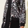 Two-Piece Set with Leopard Print and Pockets Black Großhandel clothing set view 4 - Hicabistan Türkei Fabrik