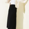 Slim Belted Pencil Skirt Black all'ingrosso skirt view 2 - Hicabistan fabbrica Turchia