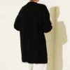 Striped Diamond Pattern Knit Tunic Black en gros tunic view 3 - Hicabistan usine Turquie