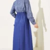 Striped Shirt Dress wholesale dress view 3 - Hicabistan Turkey factory