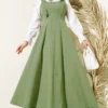 Thick Strap Gabardine Dress