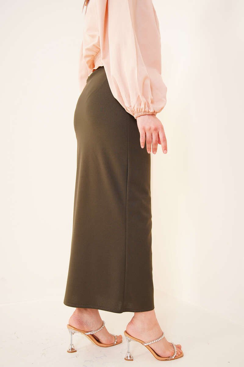 Pencil Skirt Khaki – Bild 3