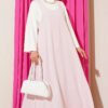 Thick Strap Tencel Dress Pink