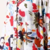 Mixed Pattern Half Buttoned Viscose Dress Grey wholesale dress view 4 - Hicabistan Turkey factory