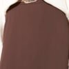 Belted Zippered Basic Skirt Brown wholesale skirt view 4 - Hicabistan Turkey factory