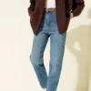 Belted Mom Jeans Pants Blue