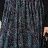 Belted Paisley Pattern Chiffon Skirt Emerald al por mayor skirt view 4 - Hicabistan fábrica Turquía
