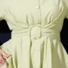 Self-Tie Short Shirt wholesale shirt view 4 - Hicabistan Turkey factory