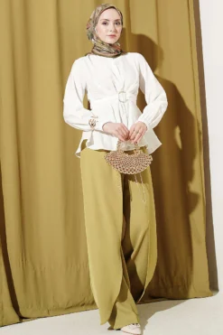 Alternative view of Self-Tie Short Shirt Ecru